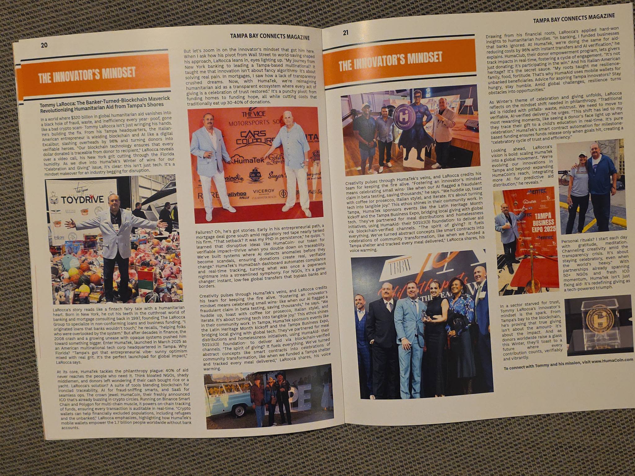 Tampa Bay Magazine Coverage
